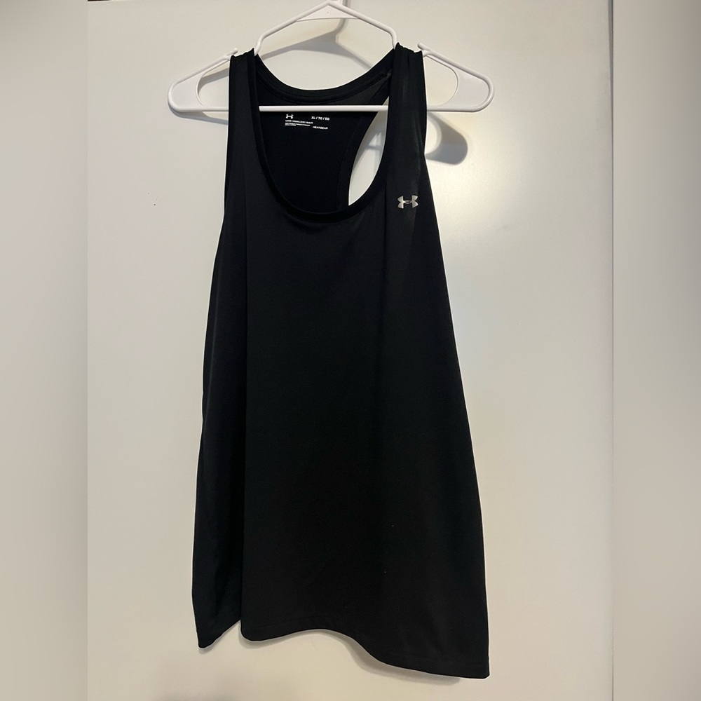 Womens XL black under armour tank
